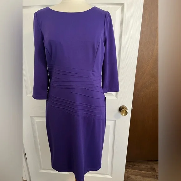 Ellen Tracy | Dresses | Ellen Tracy Nwt Royal Purple Day To Evening Sheath  2 | Poshmark